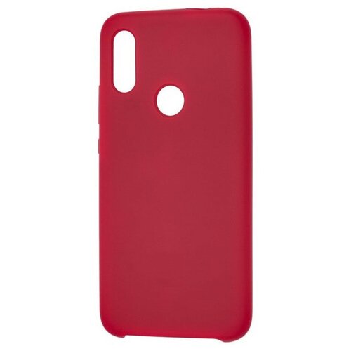 Накладка силиконовая Silicone Cover для Xiaomi Redmi 7 бордовая sfor coque xiaomi redmi 7 case cover redmi 7 flip leather stand cases for fundas xiaomi redmi 7 6 26 cover with lanyard