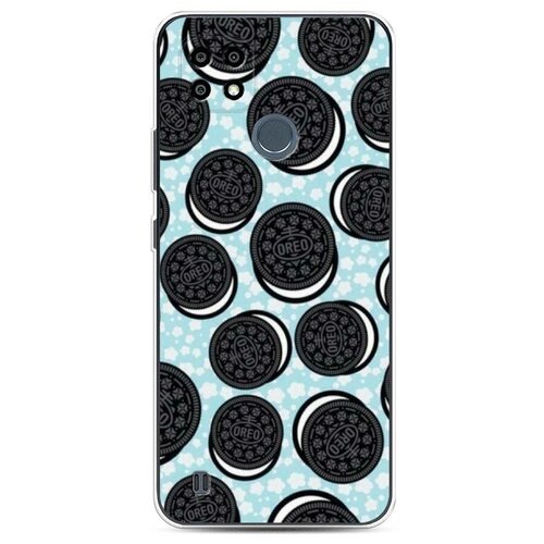 фото Силиконовый чехол "нарисованные oreo" на realme и oppo realme c21y / реалми c21y case place