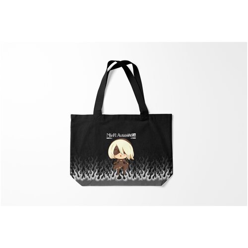 фото Сумка-шоппер / 46х35 см / геймерам / nier automata burnettie