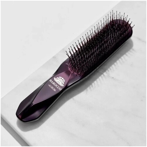 Barocco Royal Purpur Японская расчёска для волос с волшебным эффектом лифтинга, для прикорневого массажа и мытья головы. Расческа для волос массажная