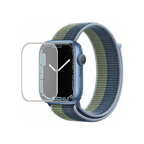 Apple Watch Series 7 Aluminum 45mm защитный экран Гидрогель Прозрачный (Силикон) 1 штука apple watch edition 38mm series 3 защитный экран гидрогель прозрачный силикон 1 штука