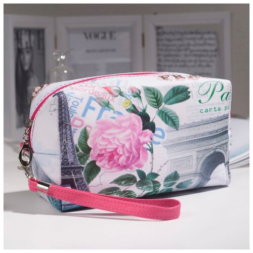 фото Косметичка на молнии, цвет белый./в упаковке шт: 1 magic store