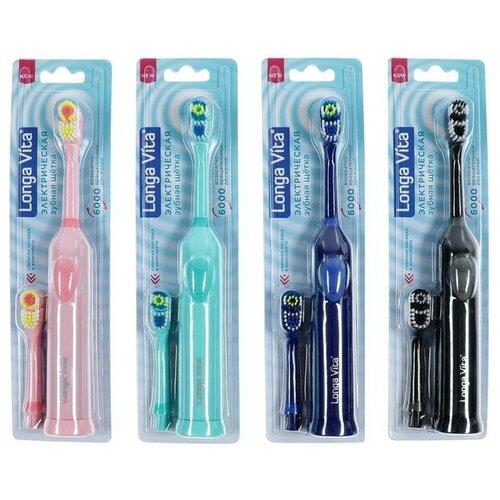 Электрическая зубная щётка Longa Vita KAB-2 вибрационная насадка микс 138000₽