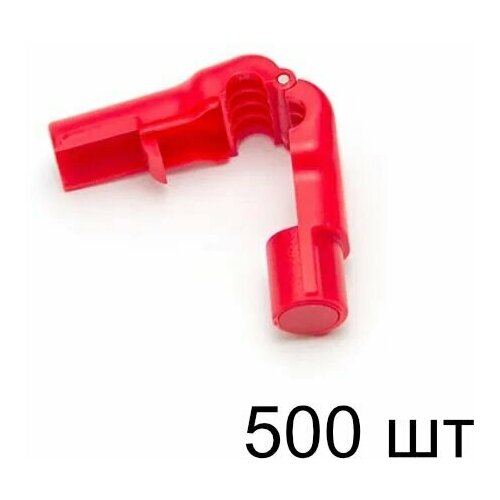 Замок на крючок Stop Lock, красный d6мм - 500шт.