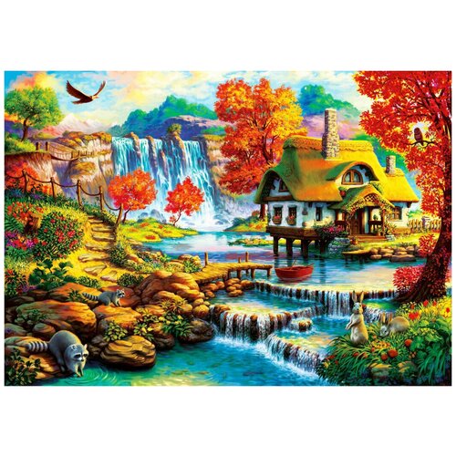 Пазл Bluebird Country House by the Water Fall (1000 эл., 68 х 48 см.) [арт. BL70339-P]
