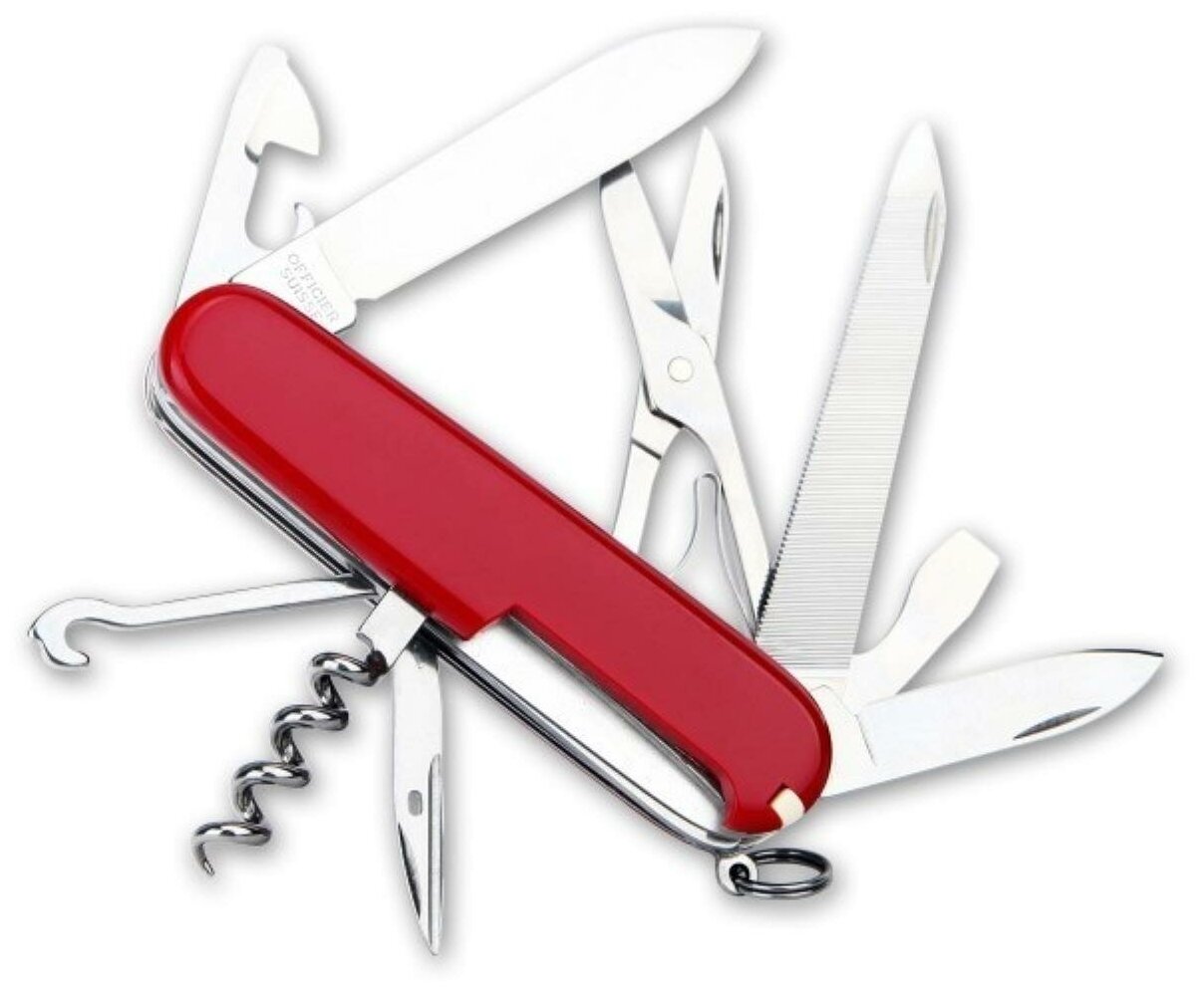 Нож перочинный Victorinox Mountaineer (1.3743) 91мм 18функций красный карт.коробка - фото №18