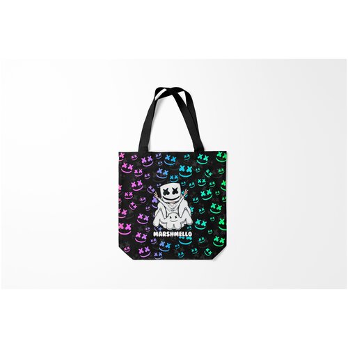 фото Сумка-шоппер / 40х40 см / разная музыка / marshmello burnettie