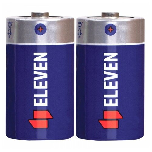 Батарейка Eleven D (R20), в упаковке: 2 шт.