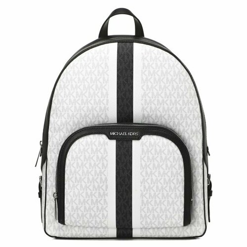 рюкзак michael kors модель jaycee черный в монограмму с двумя отделениями michael kors large womens travel school backpack Рюкзак MICHAEL KORS, белый