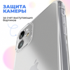 Фото #1 Ультратонкий силиконовый чехол для телефона Xiaomi Redmi 9A с защитой камеры / Прозрачный защитный чехол для Сяоми Редми 9А