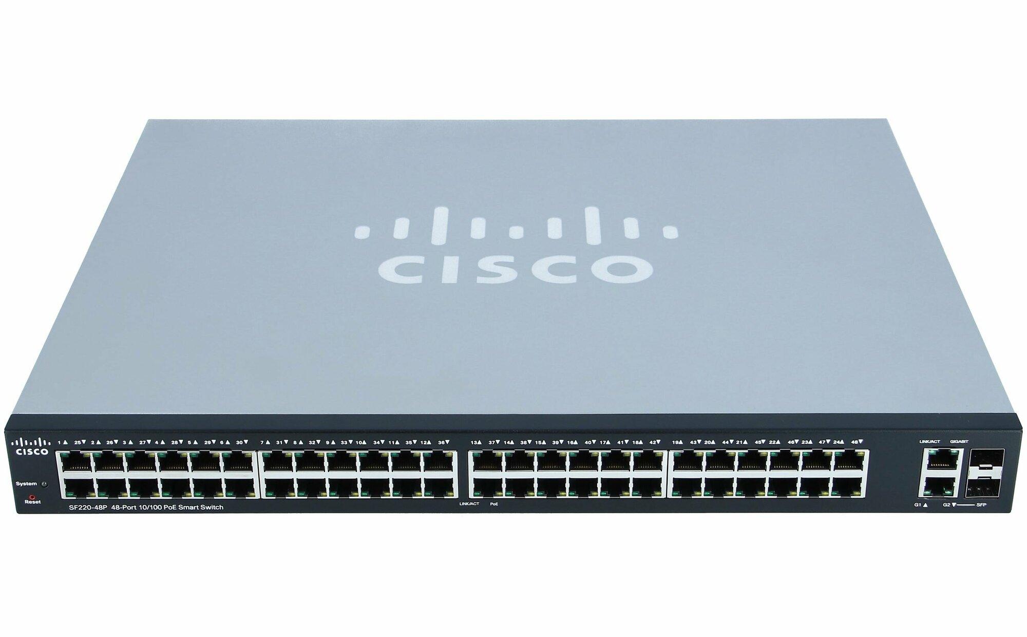 Коммутатор Cisco SF220-48-K9-EU Small Business 48-Port 10/100