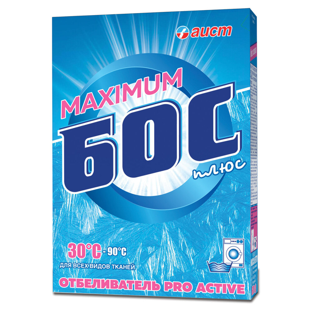 Средство для отбеливания и чистки тканей 600 г, БОС плюс "Maximum", порошок упаковка 4 шт.