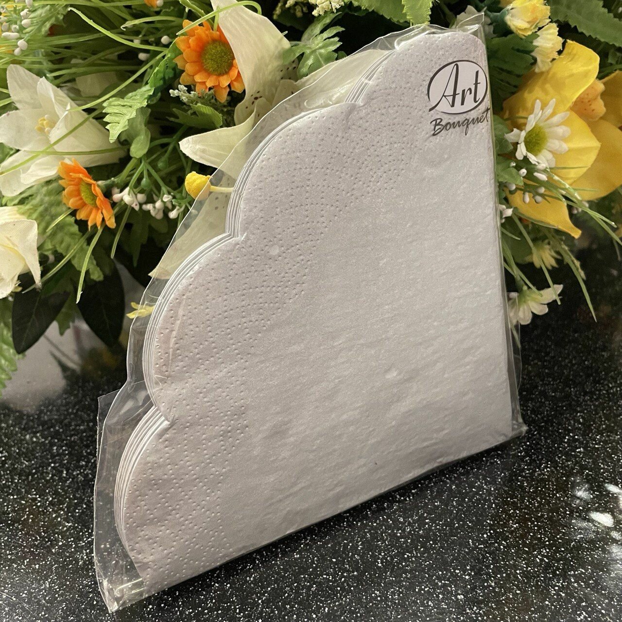 фото Салфетки Desna Круглые Серебро