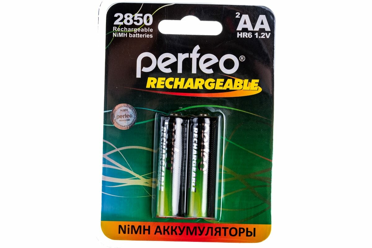 Аккумулятор Perfeo AA2850mAh/2BL Пластик - фото №4