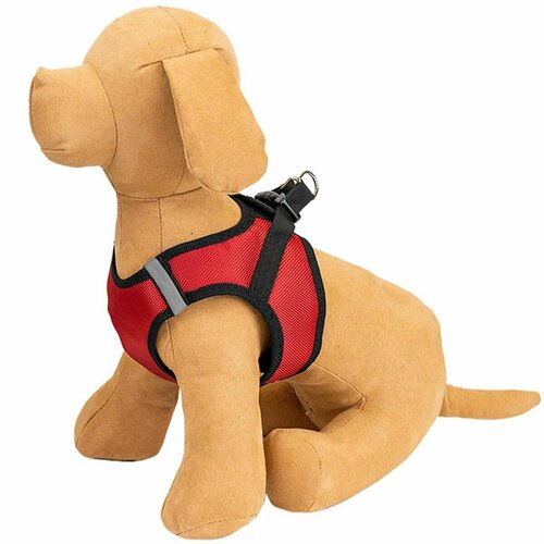 Шлейка для животных ZooM - Кай текстиль трехслойная M обхват груди 29-34 см красная 1 шт 1519₽