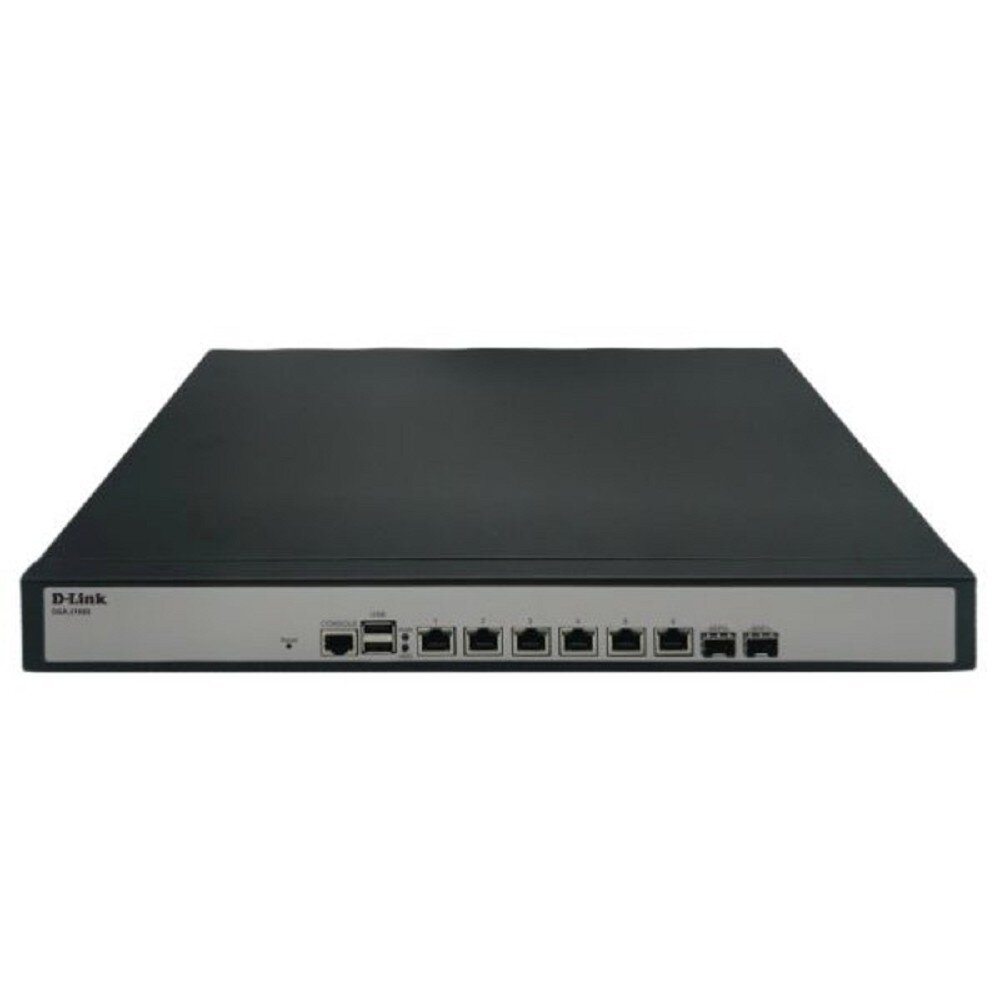 D-Link SMB Сетевое оборудование D-Link DSA-2108S/A1A Сервисный маршрутизатор с 6 настраиваемыми портами 10/100/1000Base-T и 2 портами 1000Base-X SFP