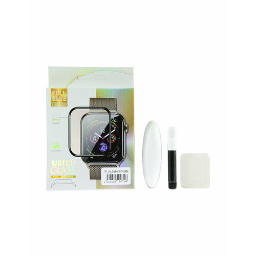 Защитное стекло UV комплект для Apple Watch 3 (42 мм) (клей, лампа)