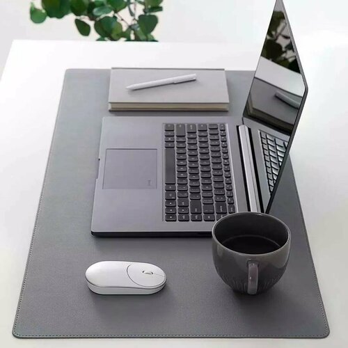 Коврик для мыши большой Xiaomi Super Large Double Material Mouse Pad, серый anime mouse pad gaming large table mats tcg ccg playmat office mats keyboard pad gamer mouse mats non slip desk pads