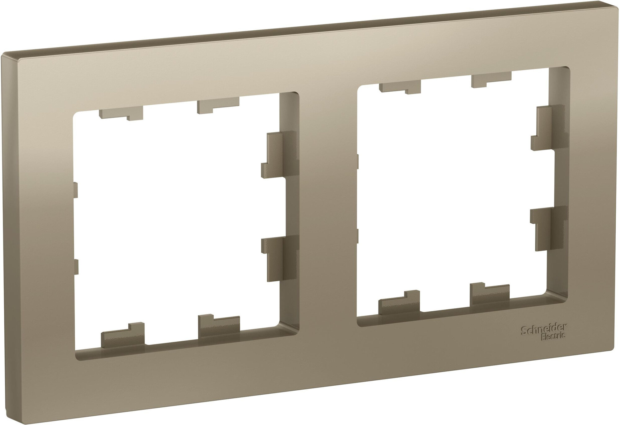 Рамка IP20 Schneider Schneider Atlas Design двухместная (Шампань)