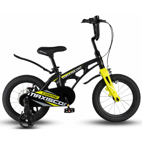 Детский велосипед Maxiscoo Cosmic Standart Plus 14 (2024) 14 Серо-желтый (90-110 см)