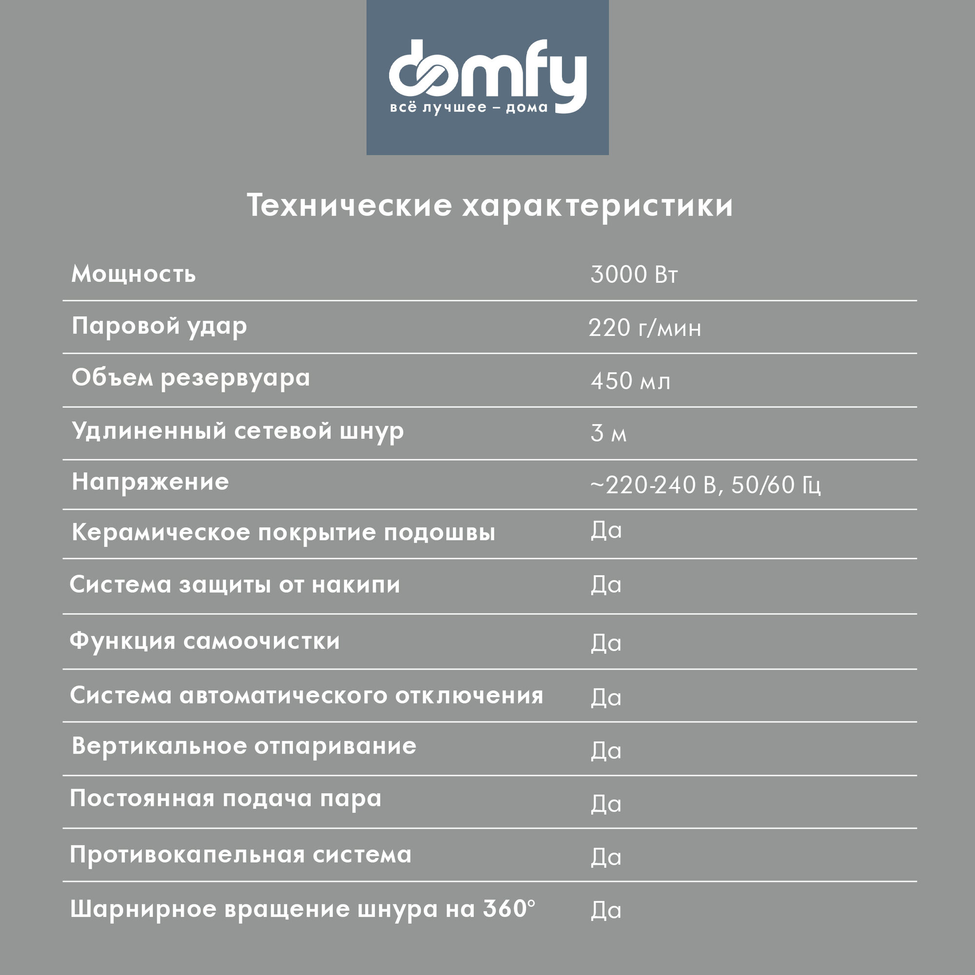 Утюг Domfy DSC-EI901 черный/золотистый - фото №7