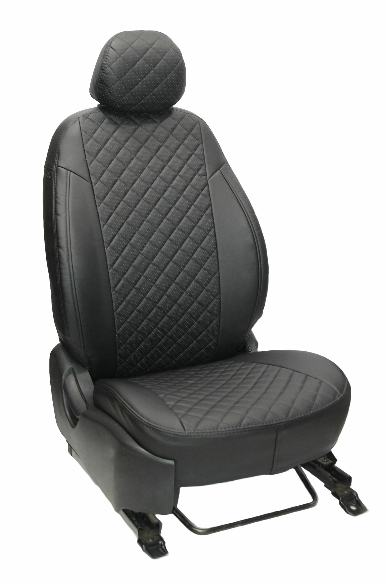 Чехлы для автомобильных сидений комплект GreenLine CITROEN C4 (2004-2011) 5дв. хэтчбек, задняя спинка и сиденье 40/60, черный ромб