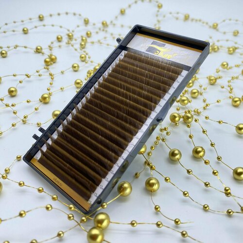 Ollure Ресницы темно-коричневые mix 4-8 C 0.07