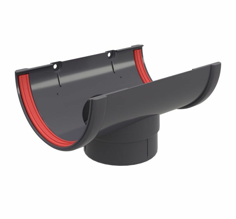 фото Воронка Классика 120 ПВХ Grand Line графит (RAL 7024)1шт