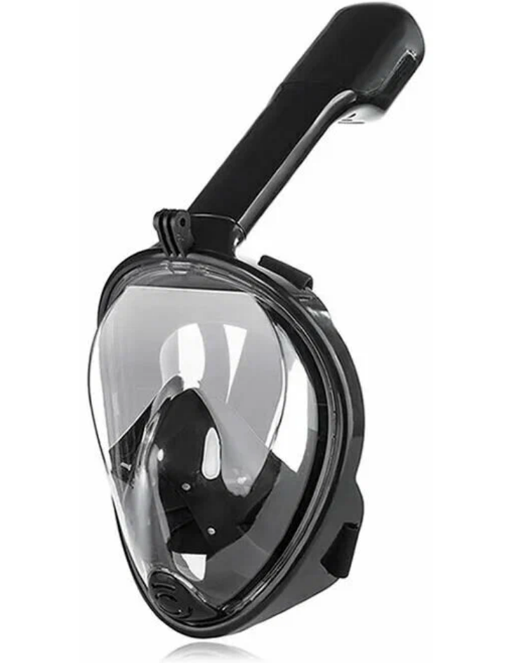 Маска для снорклинга чёрная XS / полнолицевая маска / маска для плавания / маска для подводного плавания / маска для дайвинга
