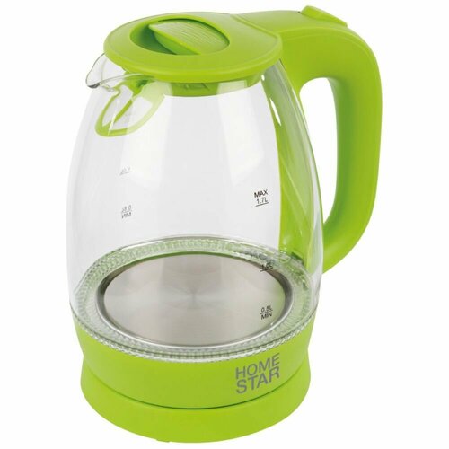 Чайник Homestar HS-1012 17 л стекло пластик зеленый 137700₽