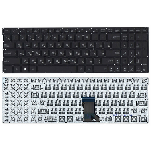Клавиатура для ноутбука Asus Q552 черная с подсветкой клавиатура для ноутбука asus q552 черная под подсветку