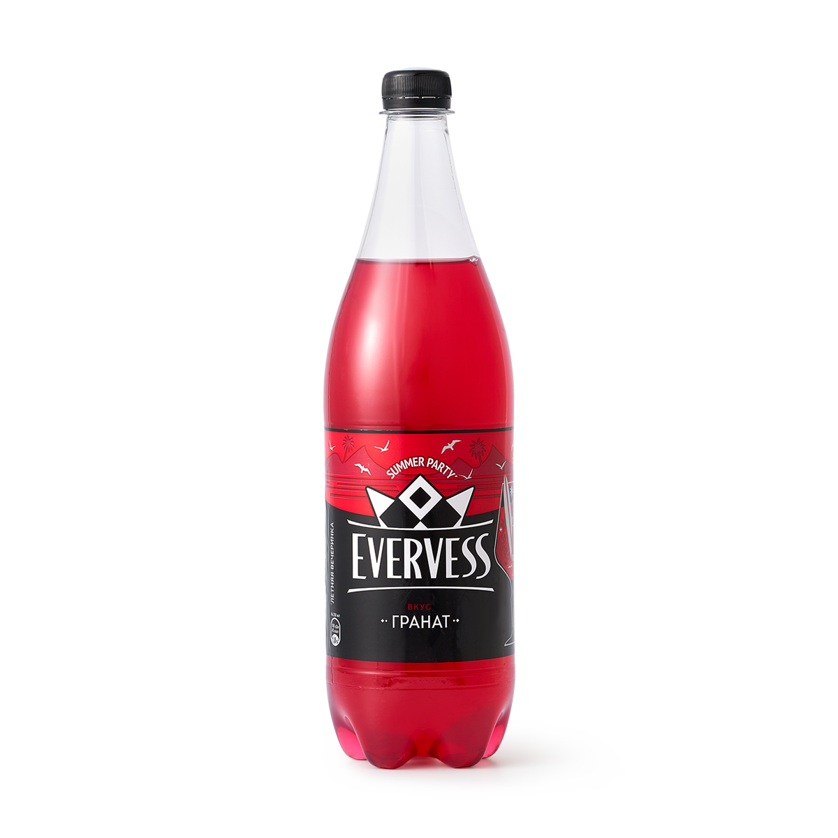 Напиток Evervess Манящая Гранада, газированный, в пластиковой бутылке, 1 л