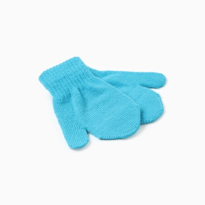 Варежки Minaku для мальчиков, размер 12, голубой,