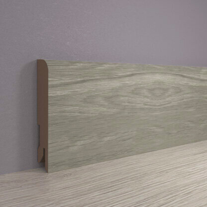 Изображение товара Плинтус МДФ напольный Лука ПЛ 80МДФ, 16х80 мм, длина 2,7 м, дуб мелфорд грей 4046