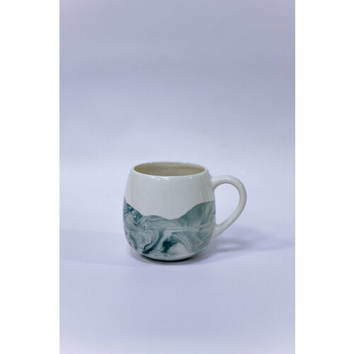 Кружка серо-зеленый мрамор 250 мл