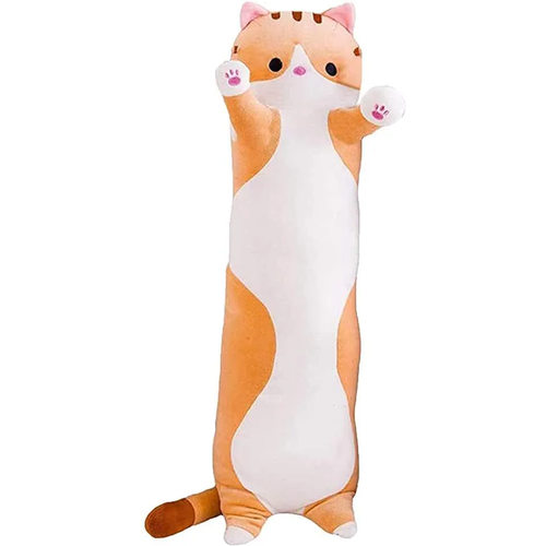 Мягкая игрушка Кот-батон коричневый, 50 см.