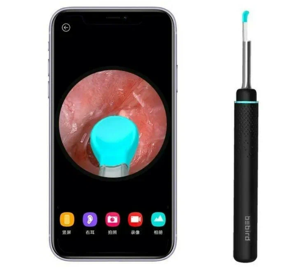 Умная ушная палочка Xiaomi Bebird Smart Visual Spoon Ear Stick R1 Black EU