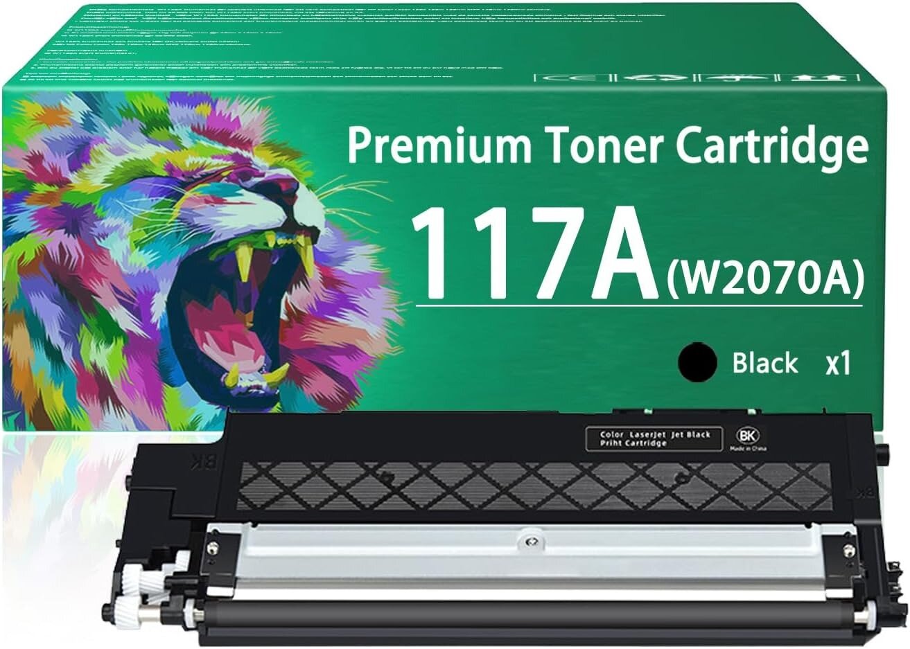 Картридж HP W2070A (117A) черный, для HP Color Laser 150, 178, 179, c чипом, совместимый