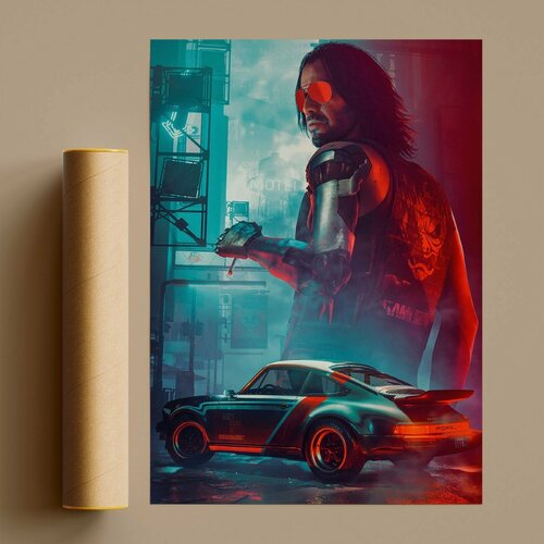 Изображение товара Постер Киберпанк 50х70 см без рамы/ Cyberpunk 2077/ Плакат для интерьера, в подарок