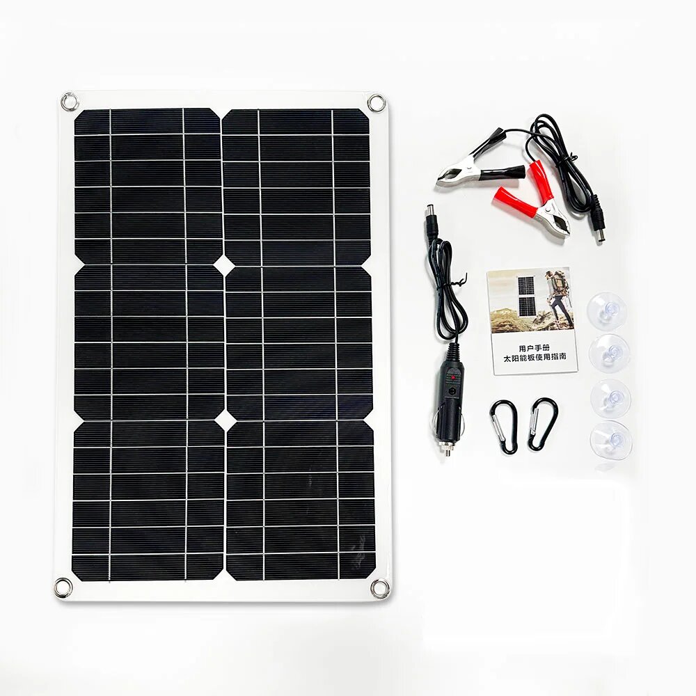 Солнечная панель 1000 Вт, контроллер 12В, 2 USB, для дома и авто, solar panel