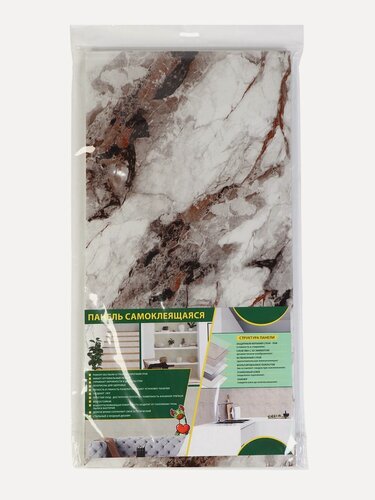Изображение товара Панель ПВХ самоклеящаяся, 300×600 мм, цвет мрамор нова тонье гранд, 6 шт.