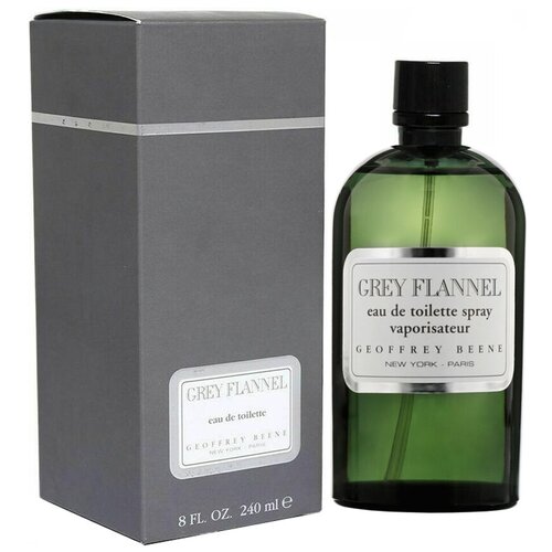 Geoffrey Beene, Grey Flannel, 240 мл, туалетная вода мужская галстук geoffrey beene шелковый в горох