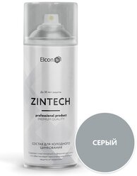 Грунт-эмаль Elcon Zintech, серый, 520 мл