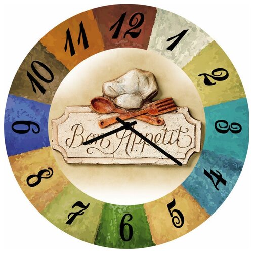 фото Svs настенные часы svs 3002707 bon appetit