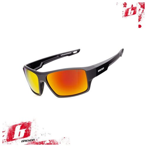 Солнцезащитные очки BRENDA мод. G075-2 mblack/red revo
