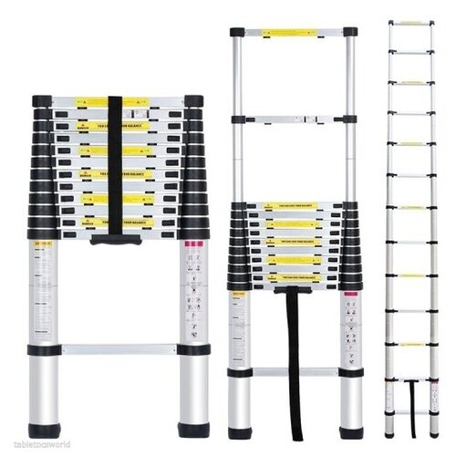 Лестница телескопическая алюминиевая 3,8 м
