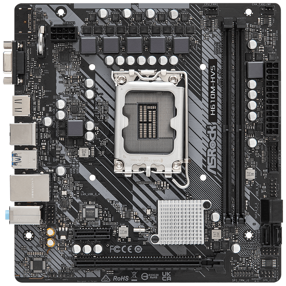 Материнская плата ASRock H610M-HVS