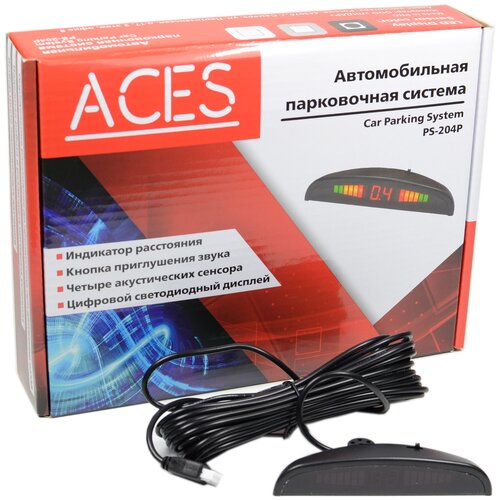 Парктроник ACES PS-204P (цвет черный)