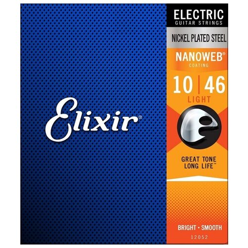 фото Elixir 12052 nanoweb anti- rust light струны для электрогитары