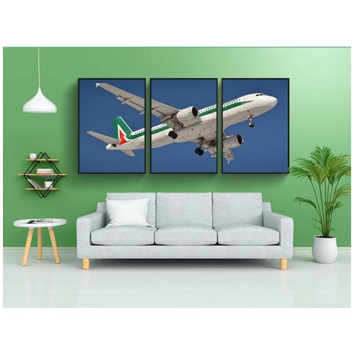 фото Набор модулных постеров для интерьера "самолет, воздушное судно, аэропорт" 60x90 см. в тубусе, без рамки lotsprints